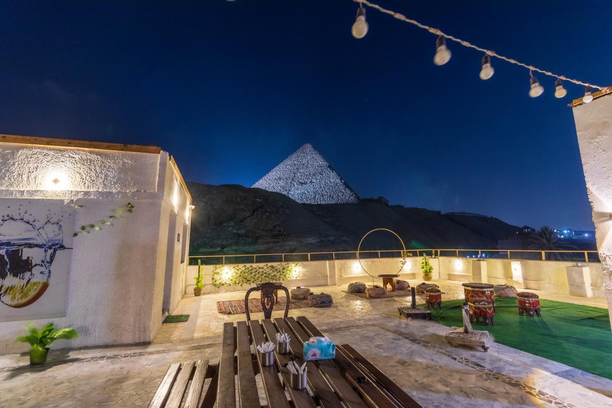 The Grand Pyramids View Hotel Kafret el-Gabal Exterior foto